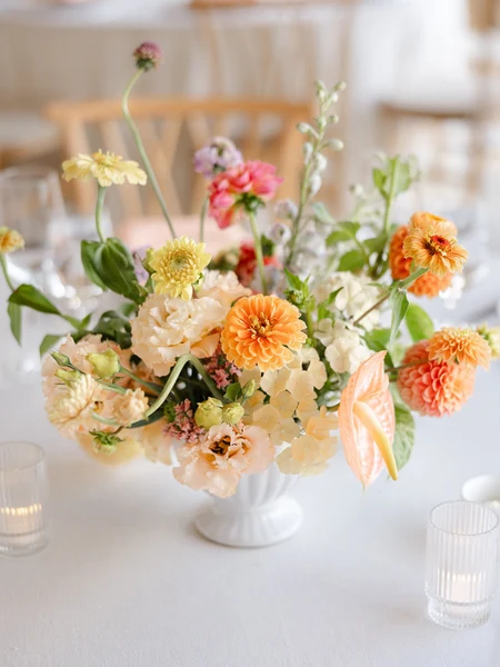 Bittersweet & Co. floral centerpiece for a wedding