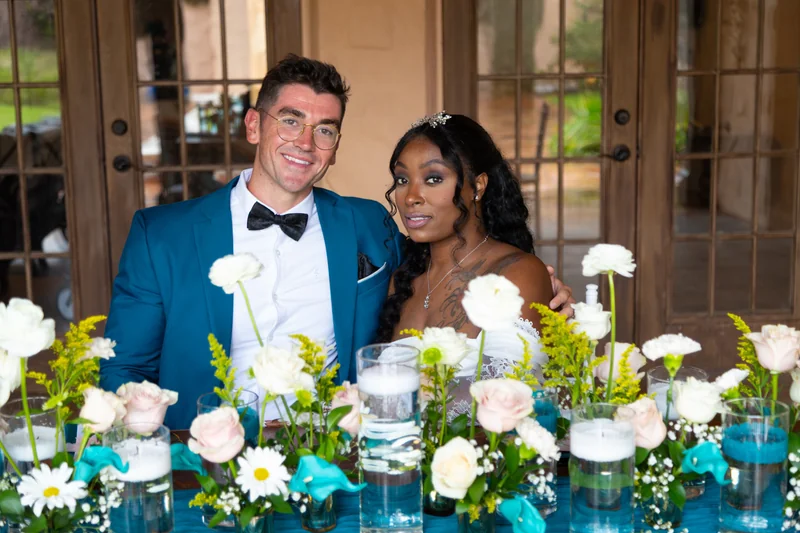 Romantic reception_table wedding inspiration at R&R Productions — Florida. Real venue with overnight accommodations.